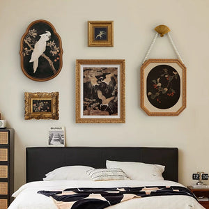 Vintage Oriental Asymmetrical Framed Wall Art Set - Staunton and Henry