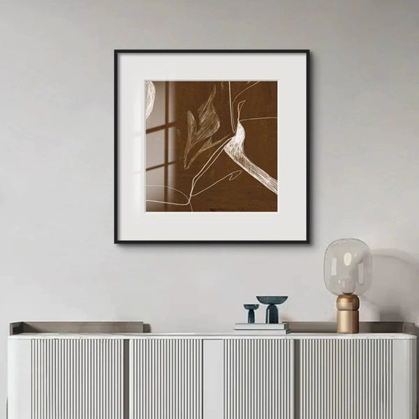 Abstract Black & White Geometric Framed Wall Art - Staunton and Henry