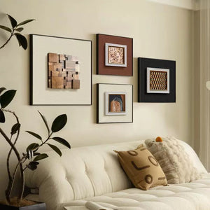 Mid Century Modern Mixed Media 3D Wall Art Set - Staunton and Henry