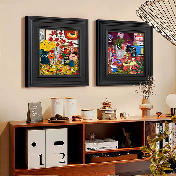 Pop Art Colorful Retro Framed Wall Art Set - Staunton and Henry