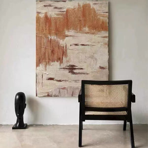 Neutral Colored Abstract Wall Art Framed Print - Staunton and Henry