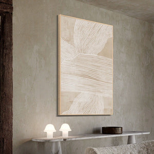 Minimalist Botanical Line Art Framed Canvas Print - Staunton and Henry