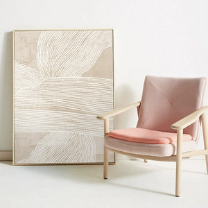 Minimalist Botanical Line Art Framed Canvas Print - Staunton and Henry