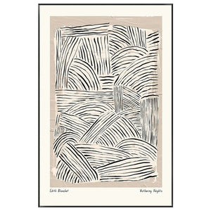 Abstract Monochrome Line Art Framed Print - Staunton and Henry