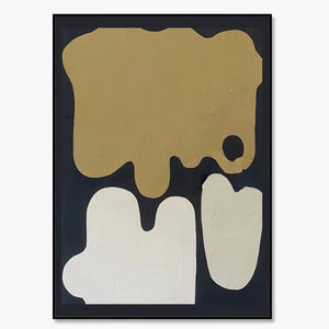 Bold Black & Gold Abstract Art Framed Print - Staunton and Henry