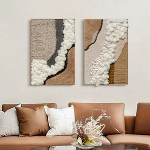 Pink & Grey Nordic Abstract 3D Wallart - Staunton and Henry