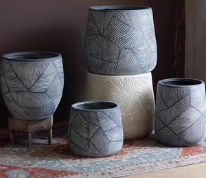 Textured Organic Modern Plant Pot - Staunton and Henry