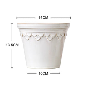 Nordic Glazed Ceramic Plant Pot - Staunton and Henry