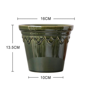 Nordic Glazed Ceramic Plant Pot - Staunton and Henry