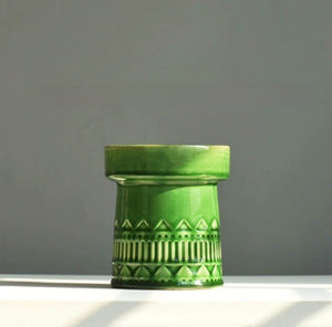 Green Nordic Ceramic Plant Pot - Staunton and Henry