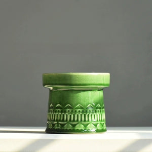 Green Nordic Ceramic Plant Pot - Staunton and Henry