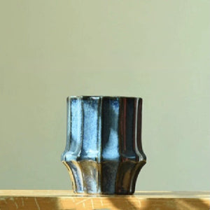 Glazed Blue Ceramic Plant Pot - Staunton and Henry
