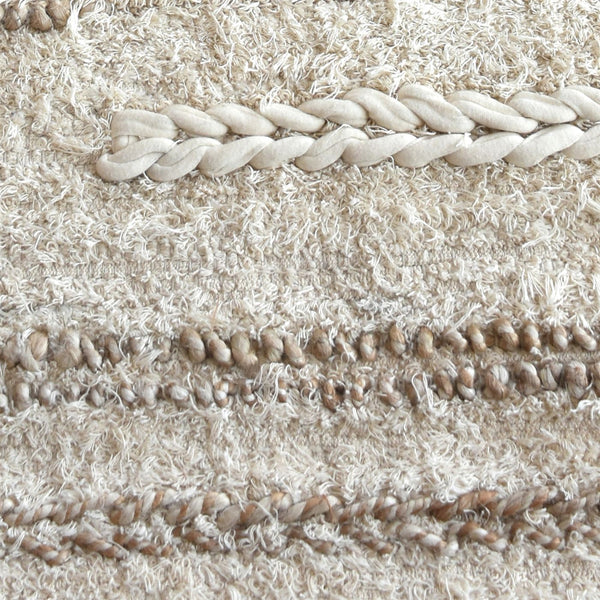Tara Natural White Jute and Cotton Rug - Staunton and Henry