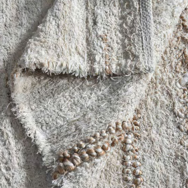 Tara Natural White Jute and Cotton Rug - Staunton and Henry