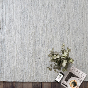 Daski Natural White Wool and Jute Rug - Staunton and Henry