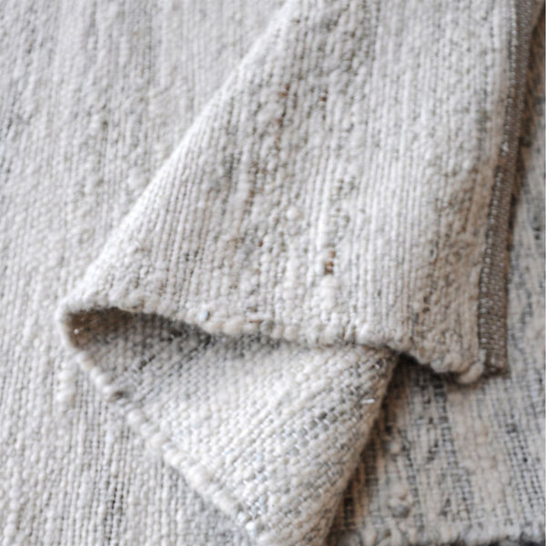 Daski Natural White Wool and Jute Rug - Staunton and Henry