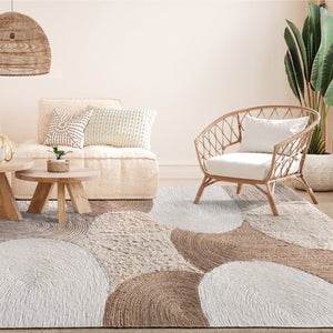 Halva Neutral Tones Hemp and Wool Rug - Staunton and Henry