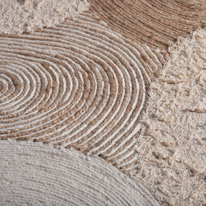 Halva Neutral Tones Hemp and Wool Rug - Staunton and Henry