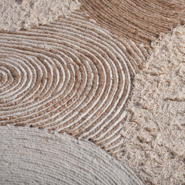 Halva Neutral Tones Hemp and Wool Rug - Staunton and Henry