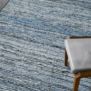 Doppler Blue Wool and Denim Rug - Staunton and Henry