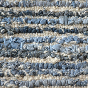 Doppler Blue Wool and Denim Rug - Staunton and Henry