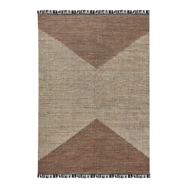 Aros Brown and Beige Jute Rug - Staunton and Henry