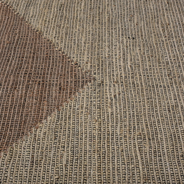 Aros Brown and Beige Jute Rug - Staunton and Henry