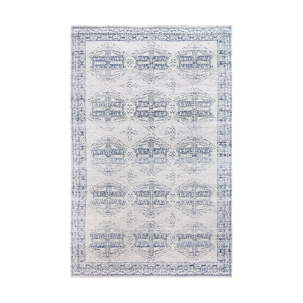 Eshin Vintage Modern Blue Denim and Wool Rug - Staunton and Henry