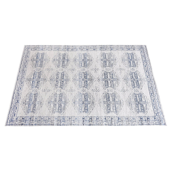 Eshin Vintage Modern Blue Denim and Wool Rug - Staunton and Henry