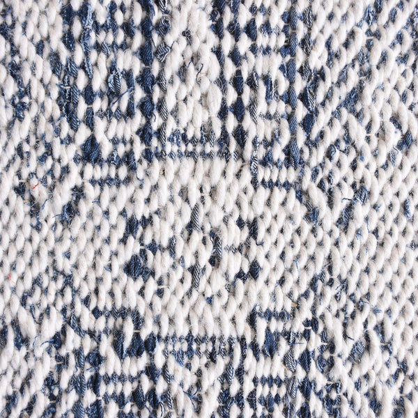 Eshin Vintage Modern Blue Denim and Wool Rug - Staunton and Henry