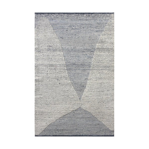 Askia Modern Blue Denim and Wool Rug - Staunton and Henry