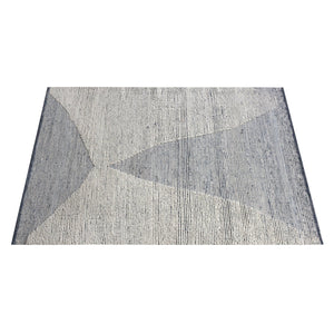 Askia Modern Blue Denim and Wool Rug - Staunton and Henry