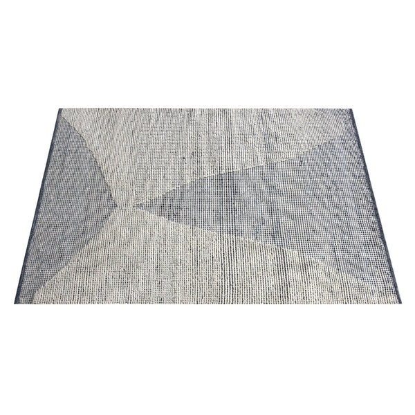 Askia Modern Blue Denim and Wool Rug - Staunton and Henry