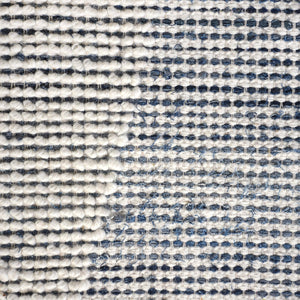 Askia Modern Blue Denim and Wool Rug - Staunton and Henry