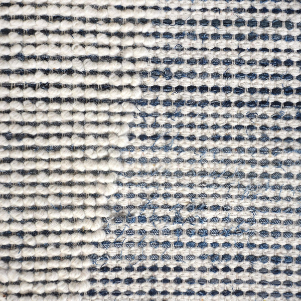 Askia Modern Blue Denim and Wool Rug - Staunton and Henry