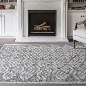 Eshar Organic Modern Beige and White Wool Rug - Staunton and Henry