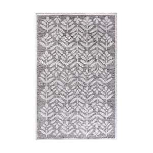 Eshar Organic Modern Beige and White Wool Rug - Staunton and Henry