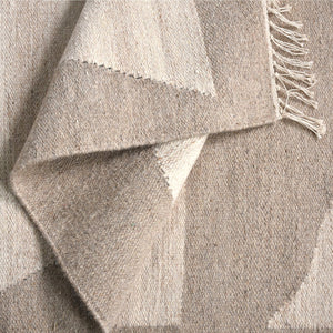 Bella Beige and White Midcentury Modern Style Rug - Staunton and Henry