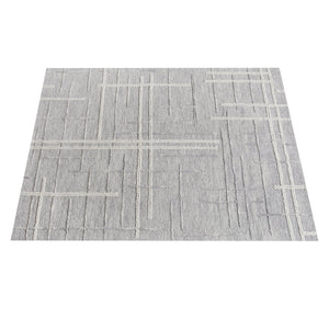 Aros Modern Blue Wool Rug - Staunton and Henry