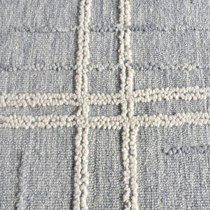 Aros Modern Blue Wool Rug - Staunton and Henry