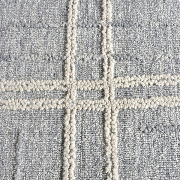 Aros Modern Blue Wool Rug - Staunton and Henry
