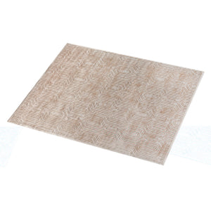 Mocha Warm Beige Geometric Viscose Rug - Staunton and Henry