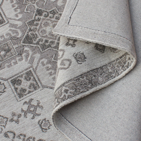 Mocha Modern Grey and White Persian Rug - Staunton and Henry