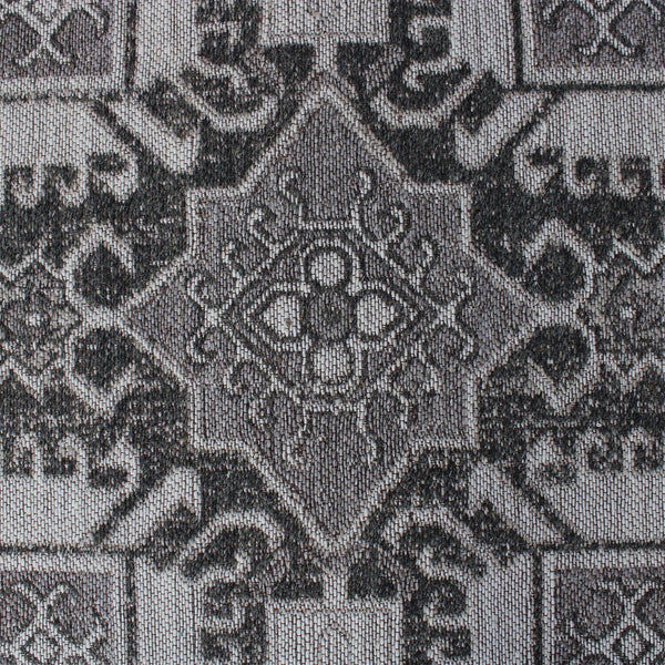 Mocha Modern Grey and White Persian Rug - Staunton and Henry