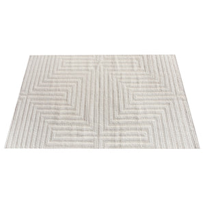 Elsie Modern Textured White Wool Rug - Staunton and Henry