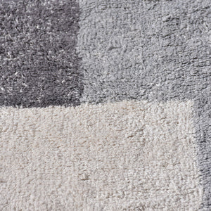 Glen Midcentury Modern Grey and White Rug - Staunton and Henry