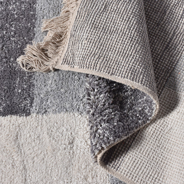 Glen Midcentury Modern Grey and White Rug - Staunton and Henry