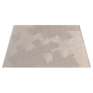 Oden Textured Scalloped White Wool Rug - Staunton and Henry