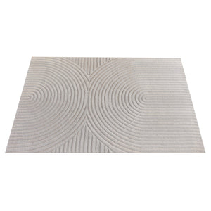 Sana Midcentury Modern Textured White Wool Rug - Staunton and Henry