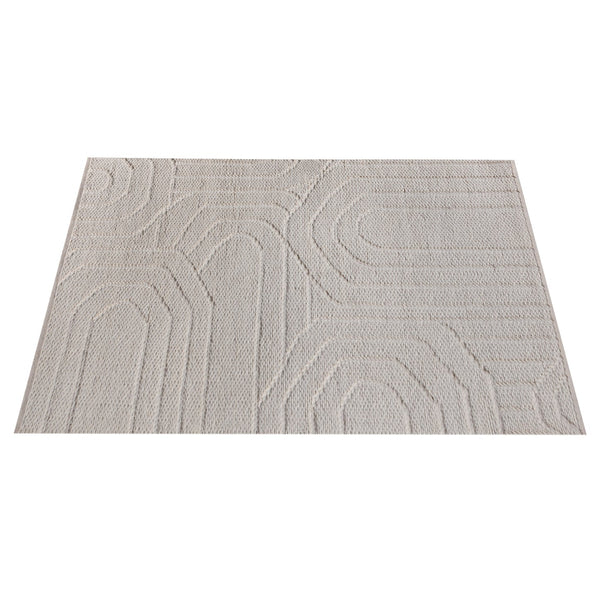 Vostock Modern White Textured Wool Rug - Staunton and Henry